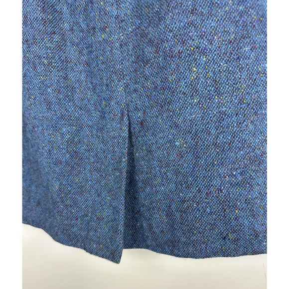 Donegal Wool Handwoven Made in Ireland Tweed Blazer & Skirt Set Blue No Size - Picture 13 of 14